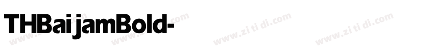 THBaijam Bold字体转换